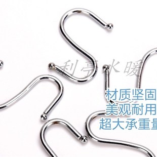 新品不锈钢S型挂钩厨房勾挂腊肉香肠衣帽金属钩子卫生间浴室实心
