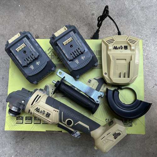 21V峰暴新款抛光家用充电无刷大容量电池切割无线 线木工锂电磨光