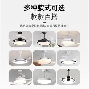 铜大全电机餐厅隐风扇灯形扇灯遥控家用客厅电扇灯室吊扇灯风中卧
