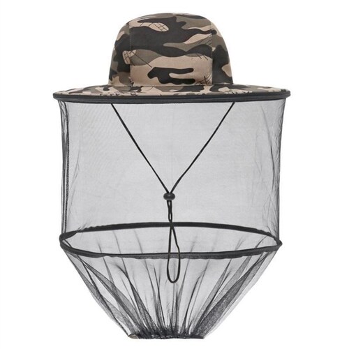 蜂帽养蜂防蜂帽面纱头罩面罩蜜蜂防护帽子收蜂冒防蛰防蚊专用工具