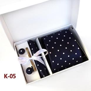 men sets clip 网红necktie hanky 领 Tie cufflinks suit gift