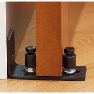 谷仓门双滑轮止摆器移门推拉门隔断门厨房卫生间双轮单轮吊轨地导