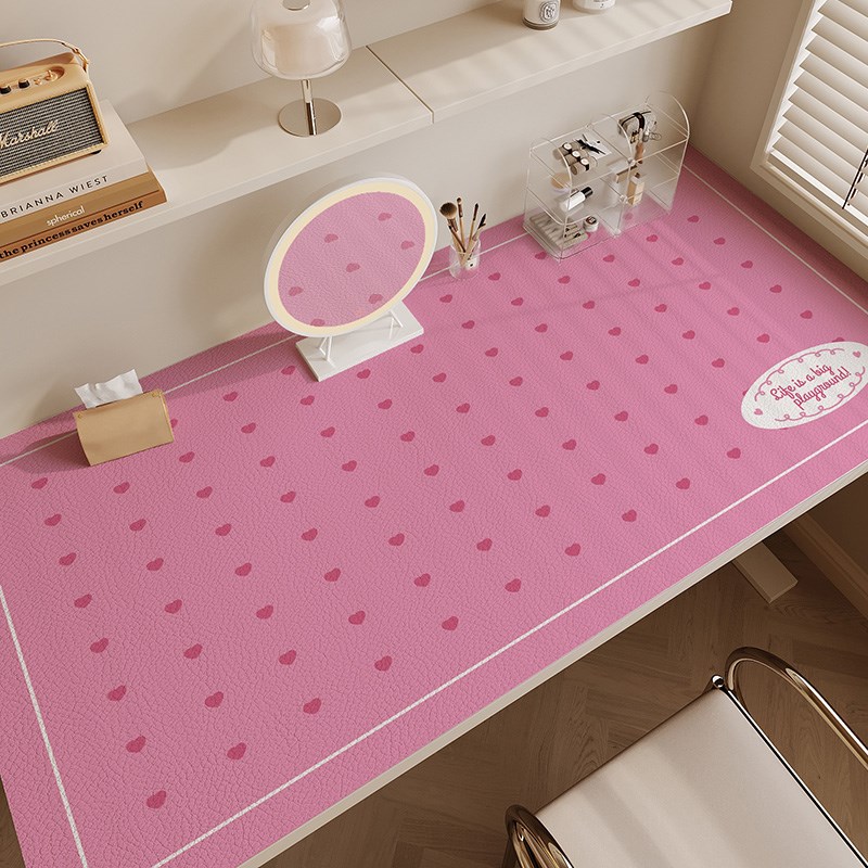 书桌垫ins风可爱女生粉色学习桌布儿童学习写字桌垫电脑桌保护垫