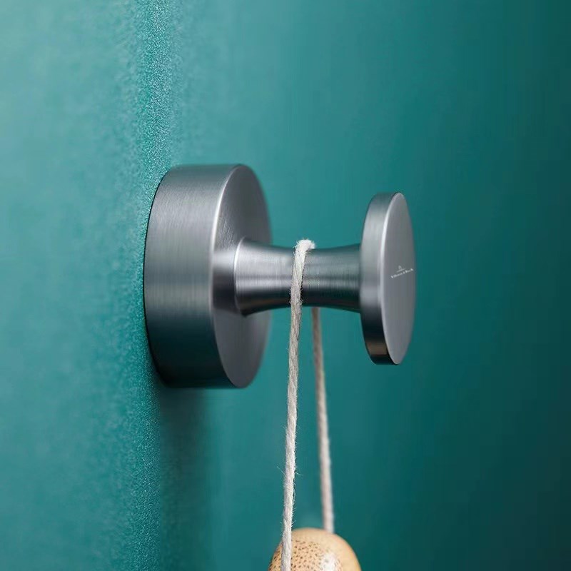 德国唯宝全铜单钩玄关门后衣钩卫生F间毛巾钩免打孔酒店工程衣帽