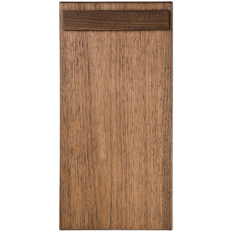 胡桃木菜单夹立式定制logo写字垫板A4A5黄铜板夹咖啡奶茶店展示牌