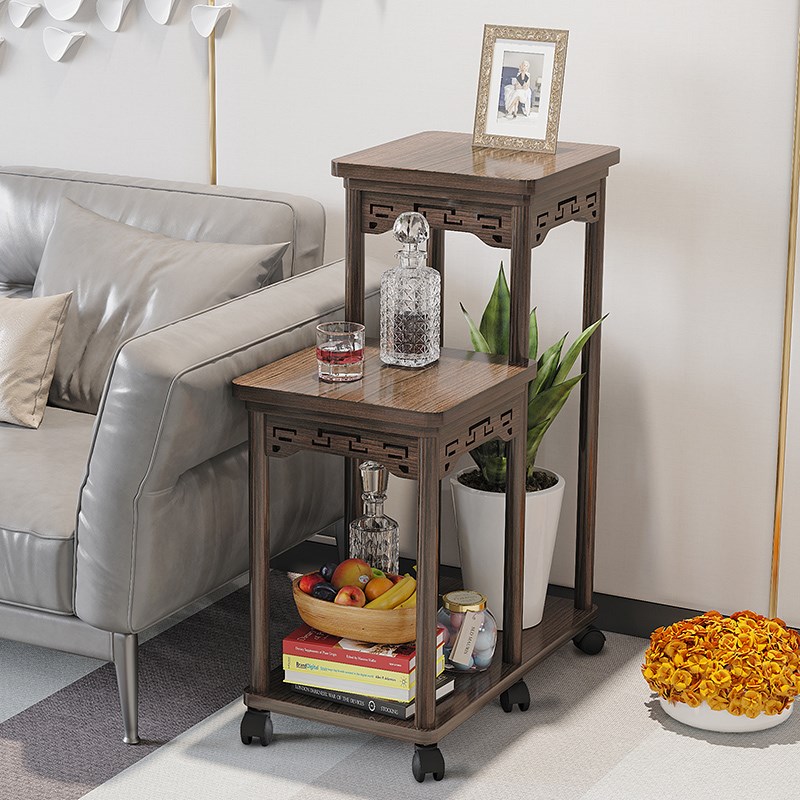 可移动小推车沙发边柜侧边柜客厅家用茶水架O小型边桌长条窄边几