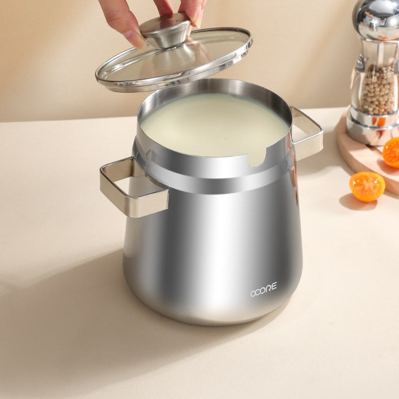 316不c锈钢猪油罐家用耐高温装猪油带盖油罐油缸带滤网油盆大容量