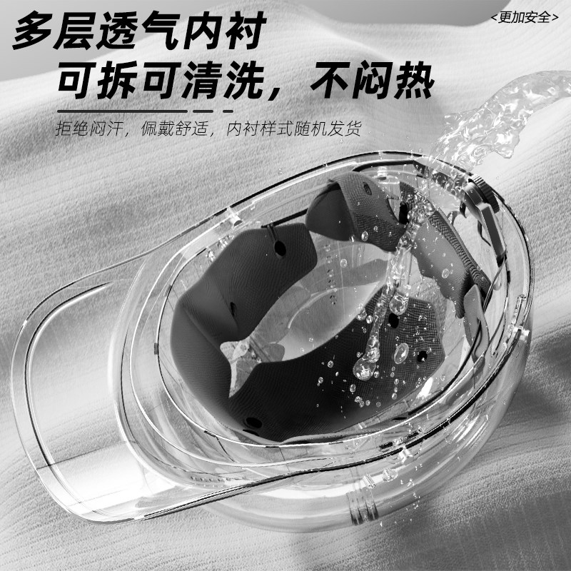 鸭舌帽头b盔电动车男夏季防晒檐棒球帽女安全帽遮阳不压头发3c认