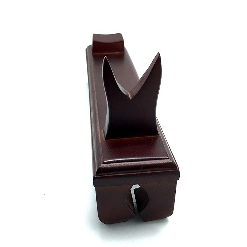 桃木斧架斧头架子木雕摆件木质托架底座斧托斧座暗红色斧子架