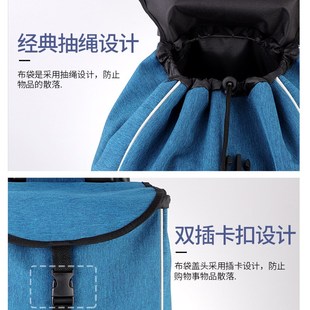 买菜小拉车布袋购物车专用袋防水无味拉杆车替换袋环保布料拖车袋