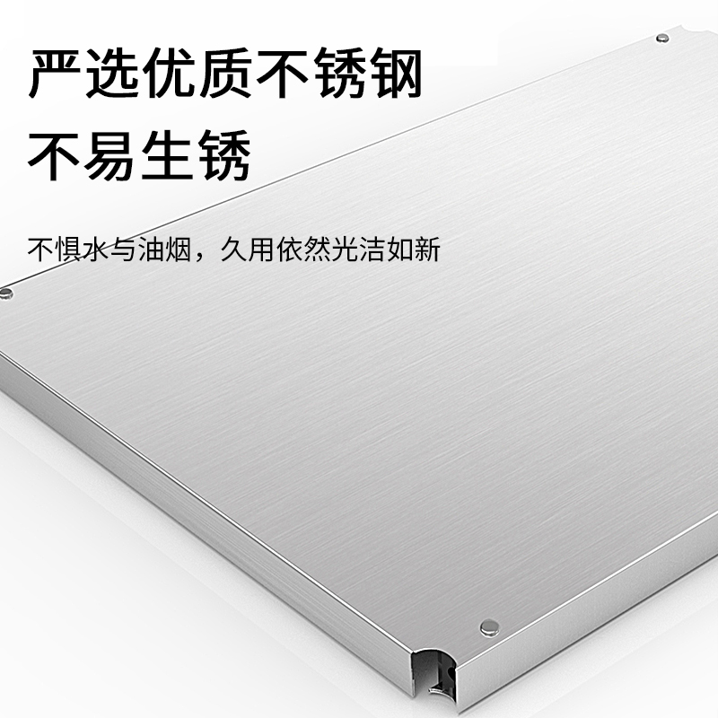 304不锈钢厨房置物架微波炉烤箱架子J家用双层台面桌面收纳支架