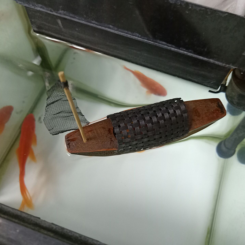 乌篷船江南水乡船手工实木船模水池造景可下水渔家Y装饰小木船