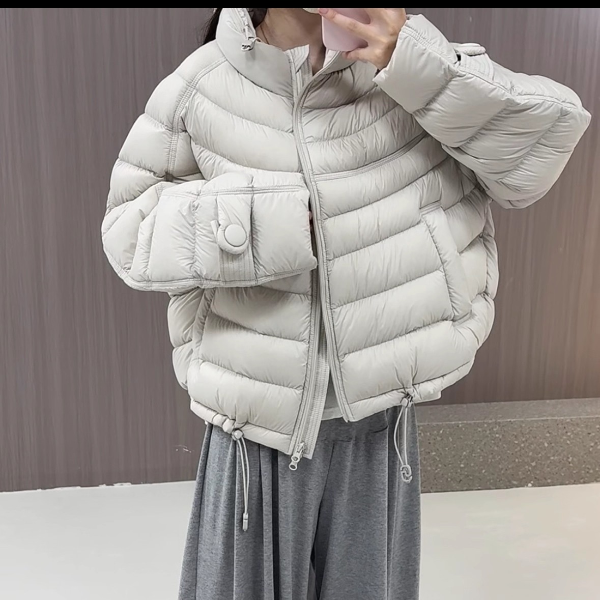 云朵泡芙排骨羽绒服女小个子保暖