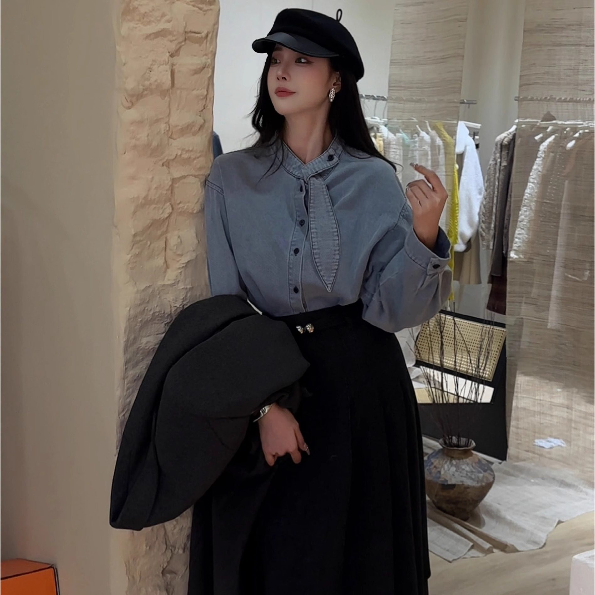 韩版休闲叠穿正肩牛仔外套女2025新款小个子宽松薄款设计感短上衣,女装/女士精品,短外套,淘宝优惠券,粉丝福利购,淘宝优惠卷