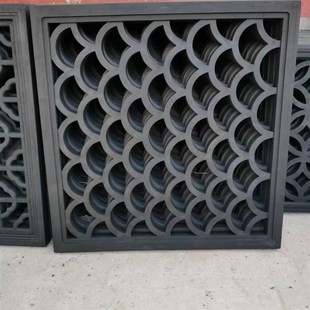 彷古砖雕镂空窗花漏窗水泥围墙中式花窗徽派砖雕花窗格影壁砖雕