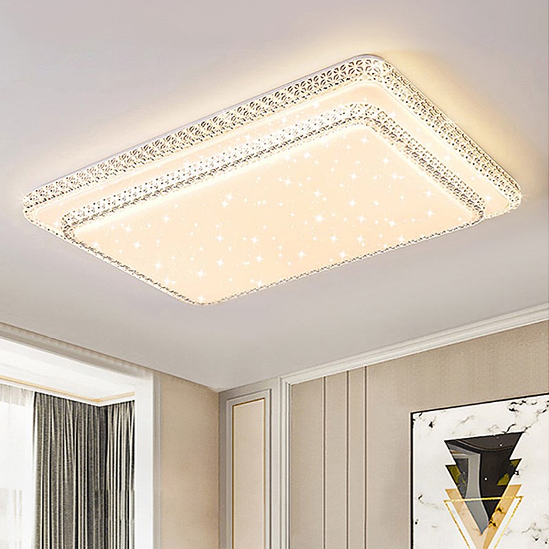 客厅灯2025年新款网红led吸顶灯长方形简约现代卧室灯圆形大厅灯