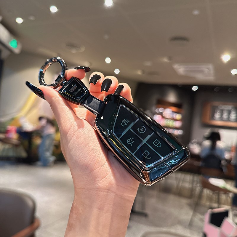 适用凯迪拉克ct5i钥匙套xt5/ct6高档xt4壳xts金属atsl扣xt6款gt4