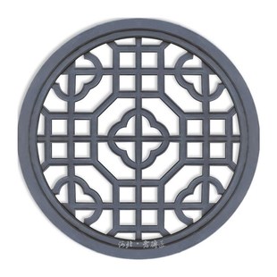 镂空砖雕水泥花窗围墙透窗中式花窗彷古庭院梅兰竹菊浮雕院墙装饰