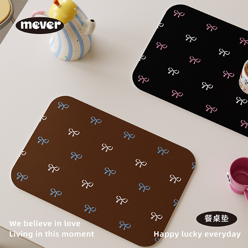 美式复古奶油风皮革餐垫防水防油免洗杯盘垫咖啡机台面隔热桌面垫,居家布艺,餐垫,淘宝优惠券,粉丝福利购,淘宝优惠卷