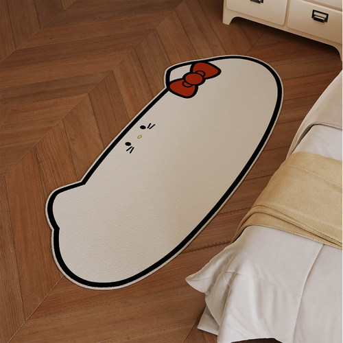 卡通可爱KT猫卧室床边毯客厅地毯