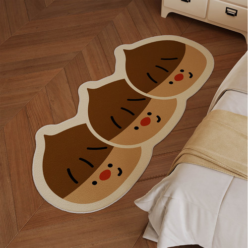 美拉德风主卧室床边客厅异形地毯