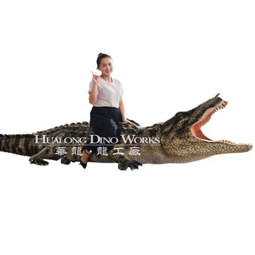 设计仿真鳄鱼模型生态乐园海洋世界可动可发声模型