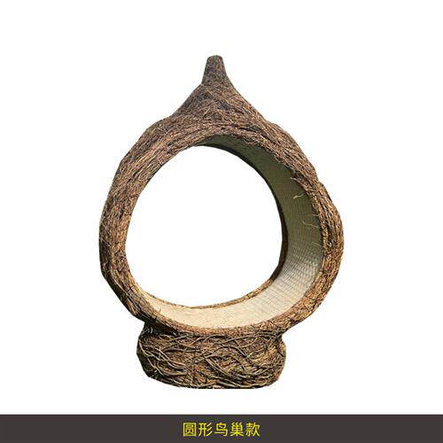 网红景区室外打卡拍照鸟巢酒店庭院民宿公园落地创意露天藤编鸟窝