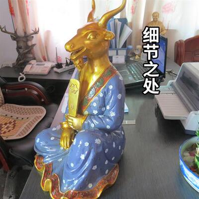 玻璃钢十二生肖雕塑风水摆件展示橱窗寺庙兽首人身神像风水雕塑