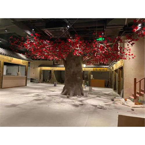 大型仿真木棉花许愿树室内装饰商场店铺橱窗造景仿真树英雄花树