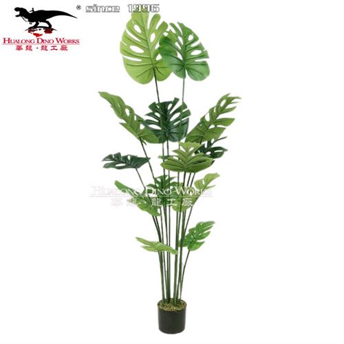 华龙-龙工厂仿真树木生产厂家娑罗树椰子树景观雕塑制作玻璃钢