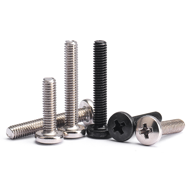 304/镀镍/白锌BM大圆头螺丝钉 十字盘头螺钉电子螺丝M2M2.5M3M4M5