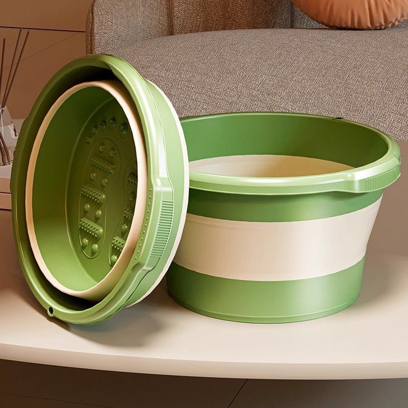 加高家用可折叠泡脚桶泡脚桶折叠足底按摩足浴盆宿舍便携脚盆养生