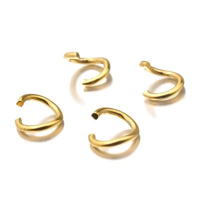 网红Aiovlo 100pcs/lot Gold Stainless Steel Open Jump Rings D