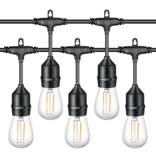 户外装 S14节日装 E27跑马灯带 15灯 饰防水灯串 饰灯串48FT