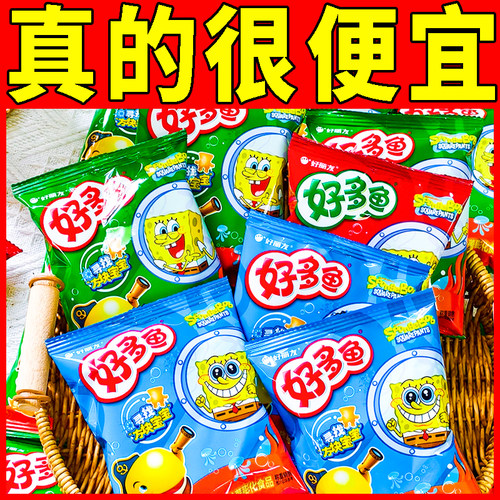 好丽友好多鱼薯片番茄海苔烧烤味