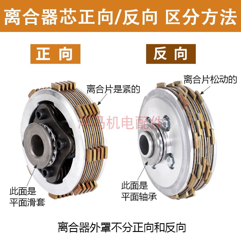 微耕机配件大全6 7 9 10马力离合器总成E178 186 171 离合芯 外罩