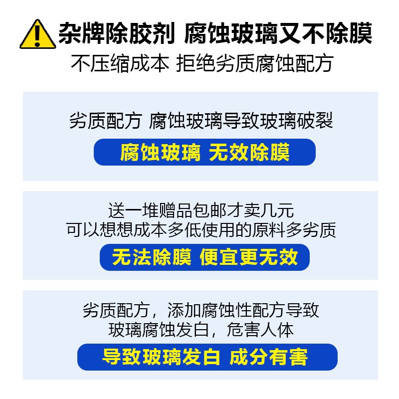 窗户玻璃除胶剂家用强力溶解喜字窗花贴L纸去胶带粘痕贴膜清洗剂