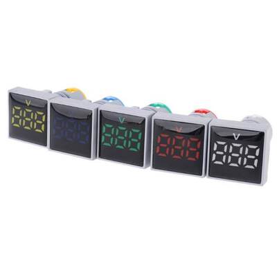 推荐Square Voltmeter AC 20-500V Volt Meter Panel LED Digital