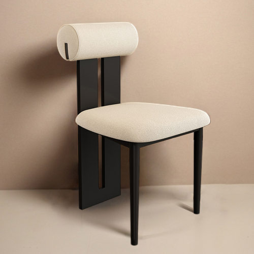 北欧设计师餐椅靠背简约现代家用书桌凳子饭厅布艺椅子休闲化妆椅