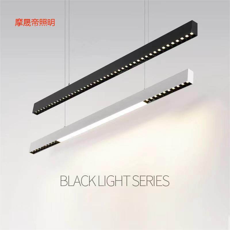 一字格栅吊线灯办公室会议室一字长条餐厅吊灯办公室吊线灯