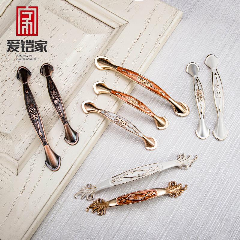 易嘉彷古中式青古铜拉手现代简约欧式柜子抽屉覆古整体橱柜衣柜门
