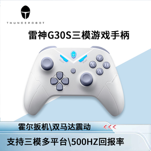 雷神G30S冰蓝2.4G有线蓝牙游戏手柄类XBOX无线手柄 霍尔线性扳机摇杆高度切换双人成行幻兽帕鲁