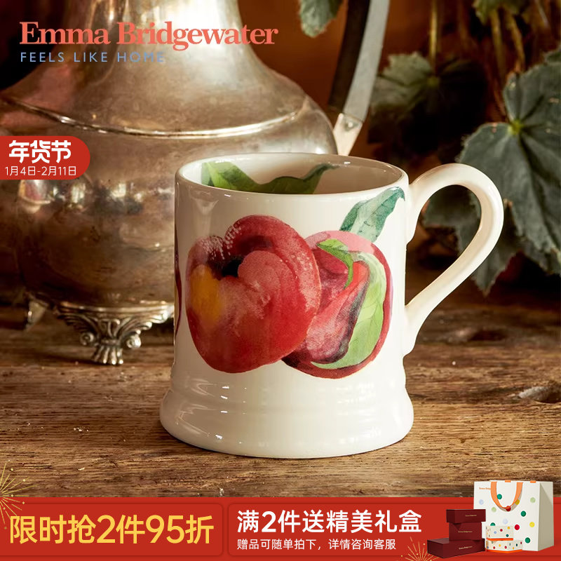 Emma Bridgewater桃子中号马克杯咖啡杯陶瓷水杯新emmabrigewater,餐饮具,马克杯,淘宝优惠券,粉丝福利购,淘宝优惠卷