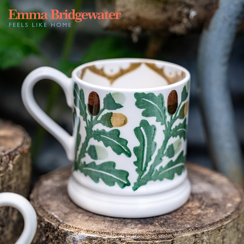 Emma Bridgewater橡木中号马克杯咖啡杯水杯釉下彩emmabrigewater