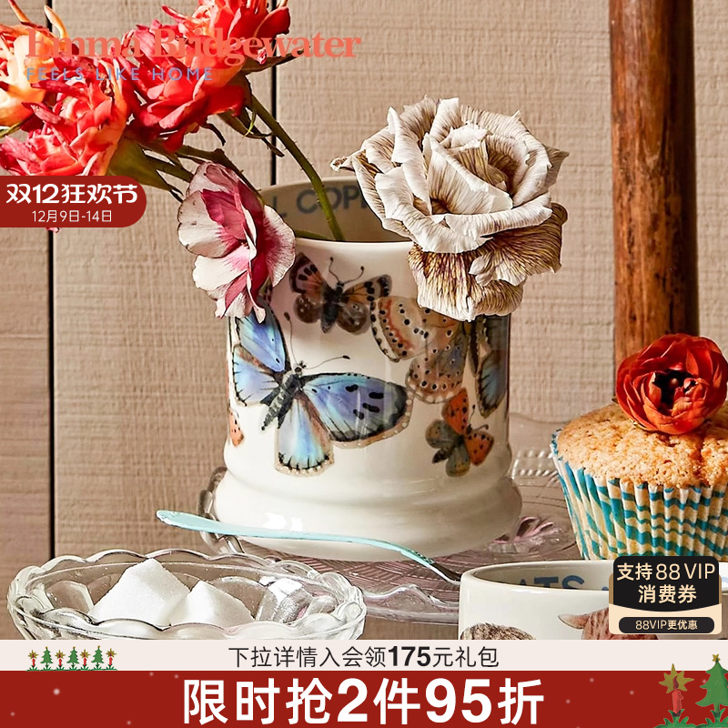 Emma Bridgewater马克杯餐具麦片陶瓷碗蓝蝴蝶系列emmabrigewater