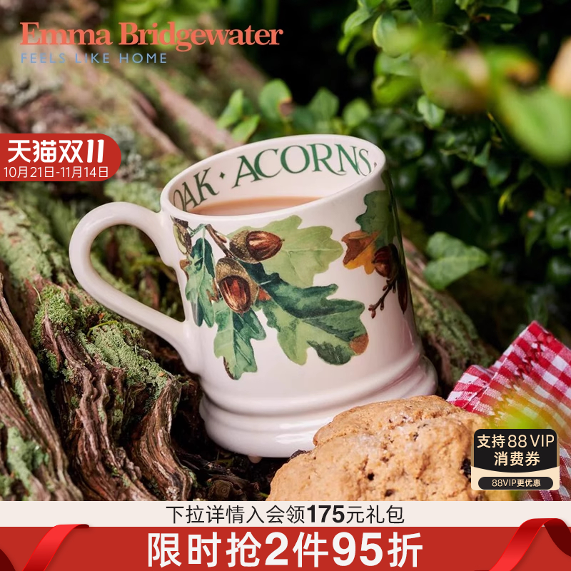 emma橡树和橡子中号马克杯