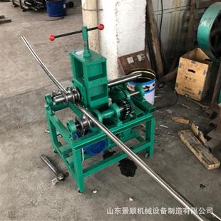 小型电动弯管机大棚不锈钢管弯弧机方管圆管三轴立式滚圆机现货
