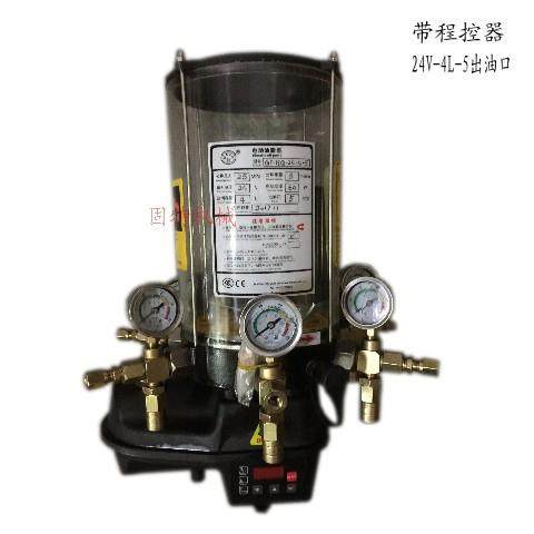 DC12V~24V，220V~380V、4L、4出口混凝土搅拌机电动油脂水泵