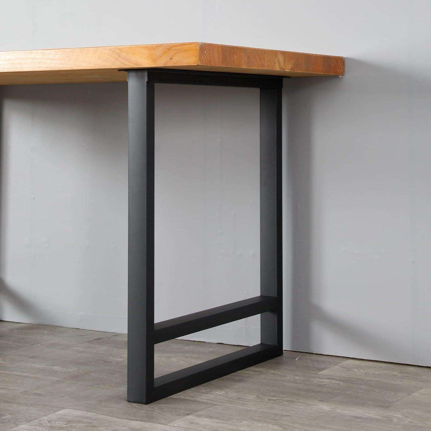 铁艺金属桌腿支架吧台书桌脚餐桌茶几会议桌岩板支撑架子简约