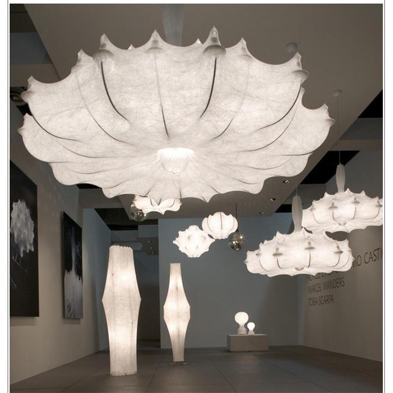 意大利FLOS云朵灯设计师展厅复式楼别墅大堂客厅餐厅蚕丝飞艇吊灯
